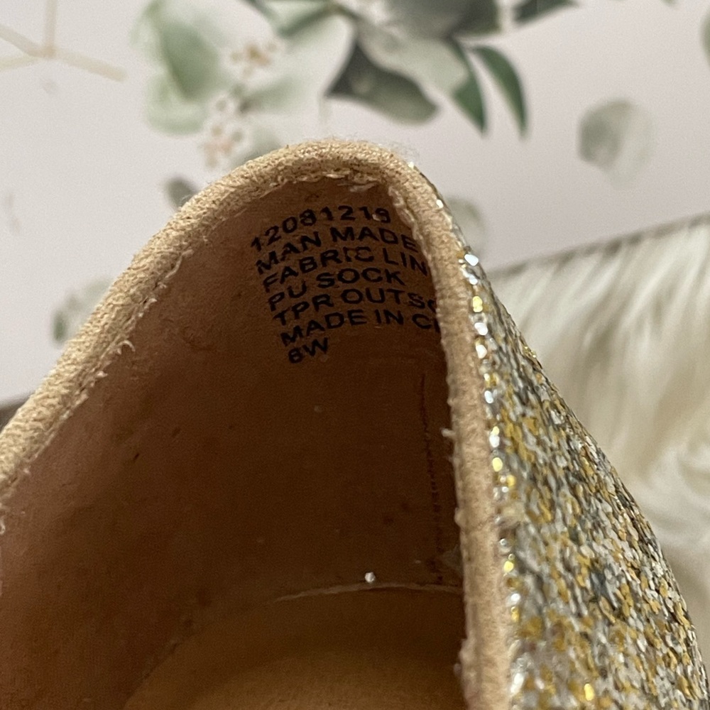 Torrid Glittered Loafers Flats Shoes 7 8 wide - Picture 6 of 12